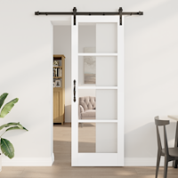 vidaXL Skjutdörr med hårdvarusats 'ORKDAL'Vit 73,5x211 cm
