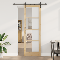 vidaXL Skjutdörr med beslagset 'ORKDAL'78x232 cm
