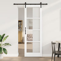 vidaXL skjutdörr med beslagsset 'ORKDAL'Vit 78x232 cm