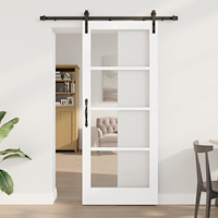 vidaXL skjutdörr med beslagset 'ORKDAL'vit 83x202 cm