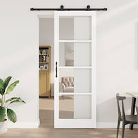 vidaXL Skjutdörr med beslagssats 'ORKDAL'Vit 83x232 cm