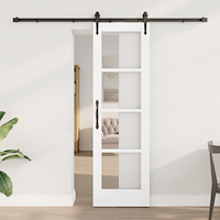 vidaXL glidande dörr med hårdsats 'ORKDAL'Vit 61x198.5 cm
