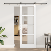 vidaXL Skjutdörr med tillbehör 'ORKDAL'Vit 78x211 cm