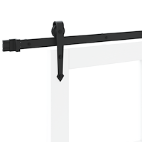 vidaXL Skjutdörr med Hårdvarusats "ORKDAL" Vit 93x211 cm