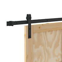 vidaXL Skjutdörr med Hårdvarusats 78x232 cm Massivt Tallträ