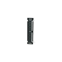 intellinet Intellinet Patch Panel, Cat5e, Wall-mount, UTP, 12-Port, Black - patch-panel