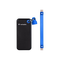 VERBATIM Verbatim Pocket - SSD - 2 TB - nyckelring med kabelkoppling - USB 3.2 Gen 2