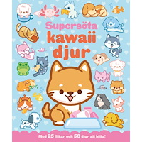 Lind & Co Supersöta kawaiidjur : med 25 flikar och 50 djur att hitta (bok, board book)