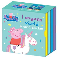 PEPPA PIG Greta Gris: I sagans värld 4 små böcker