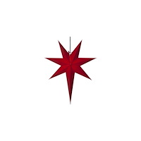 STAR TRADING Pappersstjärna 7-uddig 65cm röd