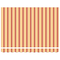 vidaXL Automatisk Utrullningsmarkis i gult och orange, 300 x 250 cm