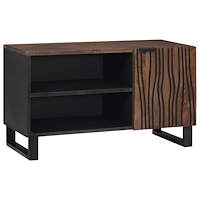 vidaXL TV-bänk – 80 x 31,5 x 46 cm i Massivt och Ingenjörat Trä