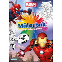 Marvel Marvel Målarbok m klistermärken