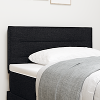 vidaXL LED huvuddyna med LED -remsljus Väggmonterad Svart 100 cm tyg