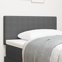 vidaXL LED Sänggavel enkel design ljusgrå 100 cm manchestertyg