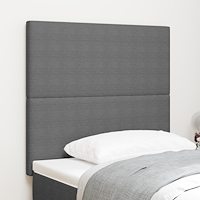 vidaXL Sänggavel med LED-lampor ljusgrå 80 cm manchestertyg