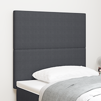 vidaXL LED huvuddyna med LED -remsljus Väggmonterad Mörkgrå 100 cm tyg