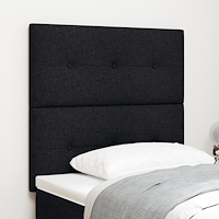vidaXL LED Huvudgavel Svart 90 cm Tyg