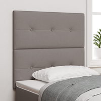 vidaXL LED Huvudgavel Taupe 100 cm Tyg