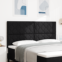 vidaXL LED huvuddyna Svart 180 cm tyg