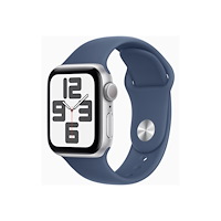 Apple Apple Watch SE (GPS) 2a generation - silveraluminium - smart klocka med sportband - denim - 32 GB