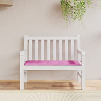 vidaXL Trädgårdsbänksdyna Rosa 120x50x4 cm Oxford Tyg