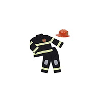 Den Goda Fen Maskeraddräkt Brandman 4-6år