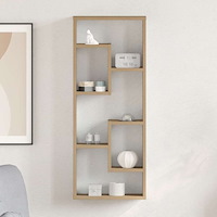 vidaXL Vägghylla hantverksmässig ek 36x16x90 cm konstruerat trä