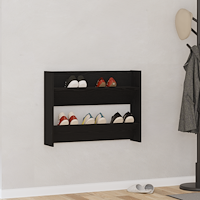 vidaXL Väggskoskåp med hylla Övrigt Svart ek 60 x 18 x 60 cm Konstruerat trä