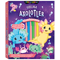 Tukan Förlag Pyssla och måla: Gulliga axolotler (bok)