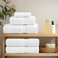 vidaXL Tvättlappar 2 pcs Vit 15 x 21 cm Bomull