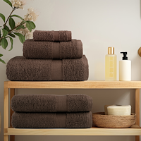 vidaXL Tvättlappar 2 pcs Brun 15 x 21 cm Bomull