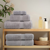 vidaXL Tvättlappar 4 pcs Grå 15 x 21 cm Bomull