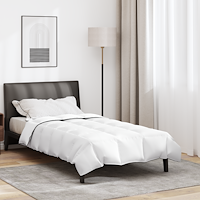 vidaXL Vinter Täcke Vit 155 x 200 cm 105gsm persikofärgad polyester