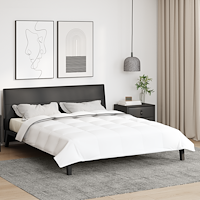 vidaXL Vinter Täcke Vit 260 x 220 cm 105gsm persikofärgad polyester
