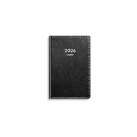 Burde Kalender Leader 2026 konstläder svart