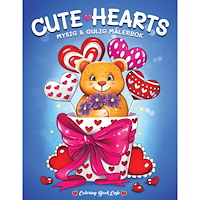 Legind A/S Cute Hearts. Mysig och gullig Cozy Coloring målarbok från Coloring Book Cafe (häftad)