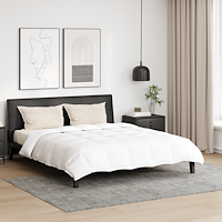 vidaXL Duntäcke med kudde 3 pcs Vit 200 x 200 cm Dun