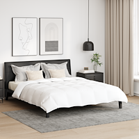 vidaXL Duntäcke med kudde 3 pcs Vit 240 x 200 cm Dun