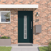 vidaXL Framdörr Antracit 108 x 208 cm PVC