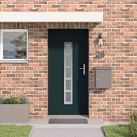 vidaXL Framdörr Antracit 88 x 200 cm PVC