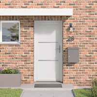 vidaXL Framdörr Antracit 108 x 208 cm PVC