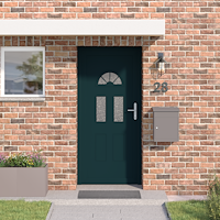 vidaXL Framdörr Antracit 88 x 200 cm PVC