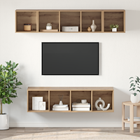 vidaXL TV-bänkset 4 pcs artisan ek 37 x 37 x 142.5 cm Konstruerat trä