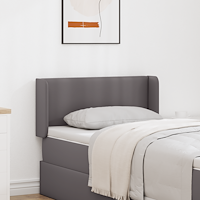 vidaXL Sänggavel Öron 2 pcs Grå 40 x 16 x 5 cm Konstläder