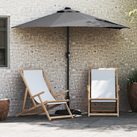 vidaXL Trädgårdsparasol Antracit 294 x 150 x 223 cm tyg