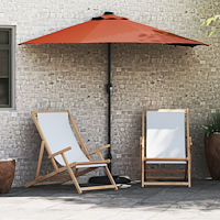 vidaXL Trädgårdsparasol Terracotta 294 x 150 x 223 cm tyg