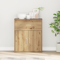 vidaXL Sideboard med låda med hylla artisan ek 60 x 31 x 70 cm Konstruerat trä