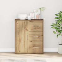vidaXL Sideboard med låda med hylla artisan ek 60 x 31 x 70 cm Konstruerat trä