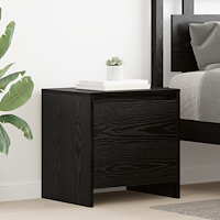vidaXL Nattduksbord Svart ek 45 x 34 x 44.5 cm Konstruerat trä